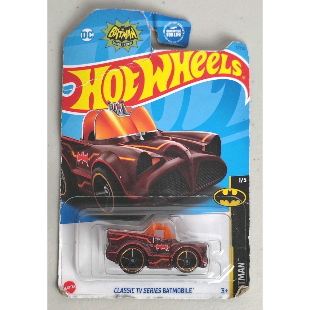 Hot Wheels Batman Classic TV Series Batmobile 1/5 DC Sealed Carded